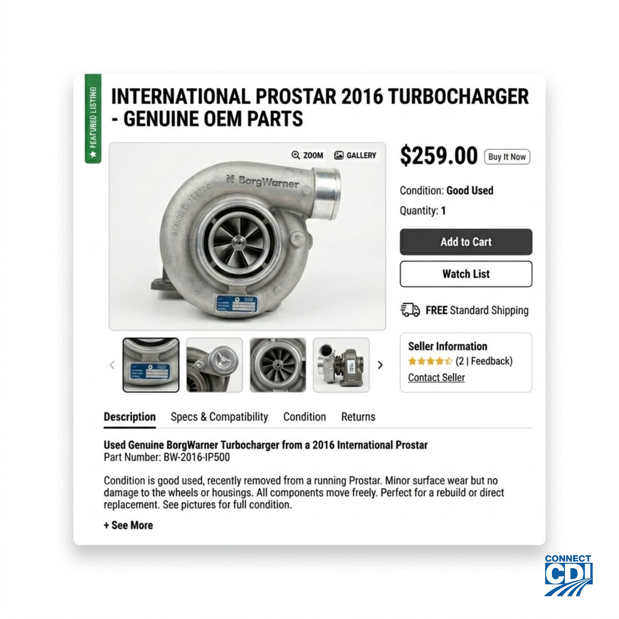 example ad for CDI